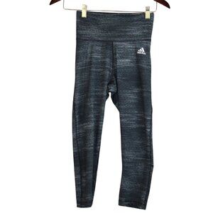 Adidas Cropped leggings Black & Gray climate high rise size XS